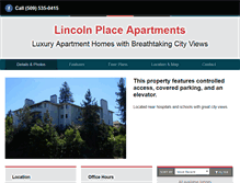 Tablet Screenshot of lincolnplacespokane.com